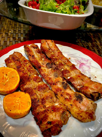 Assado de tiras suíno