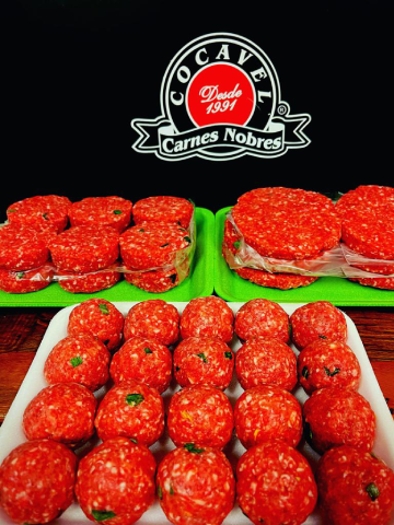 Carne para almôndegas e hamburguers